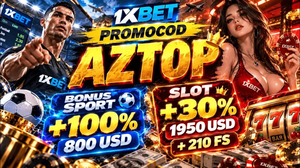 1xbet registration code AZTOP unlocks your welcome bonus when you enter it in the sign-up form